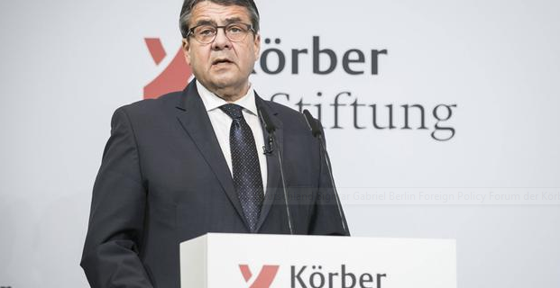 Minister of Foreign Affairs Sigmar Gabriel